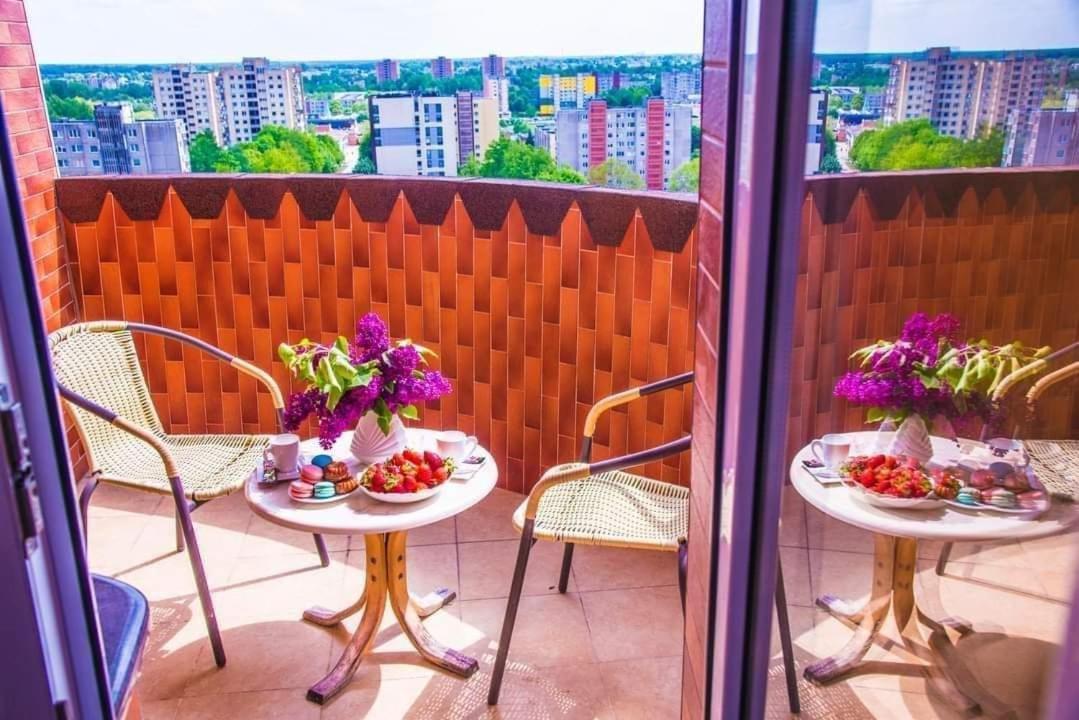 2 Bedroom 80 sqm flat in Šiauliai-in 14 floor Exterior foto